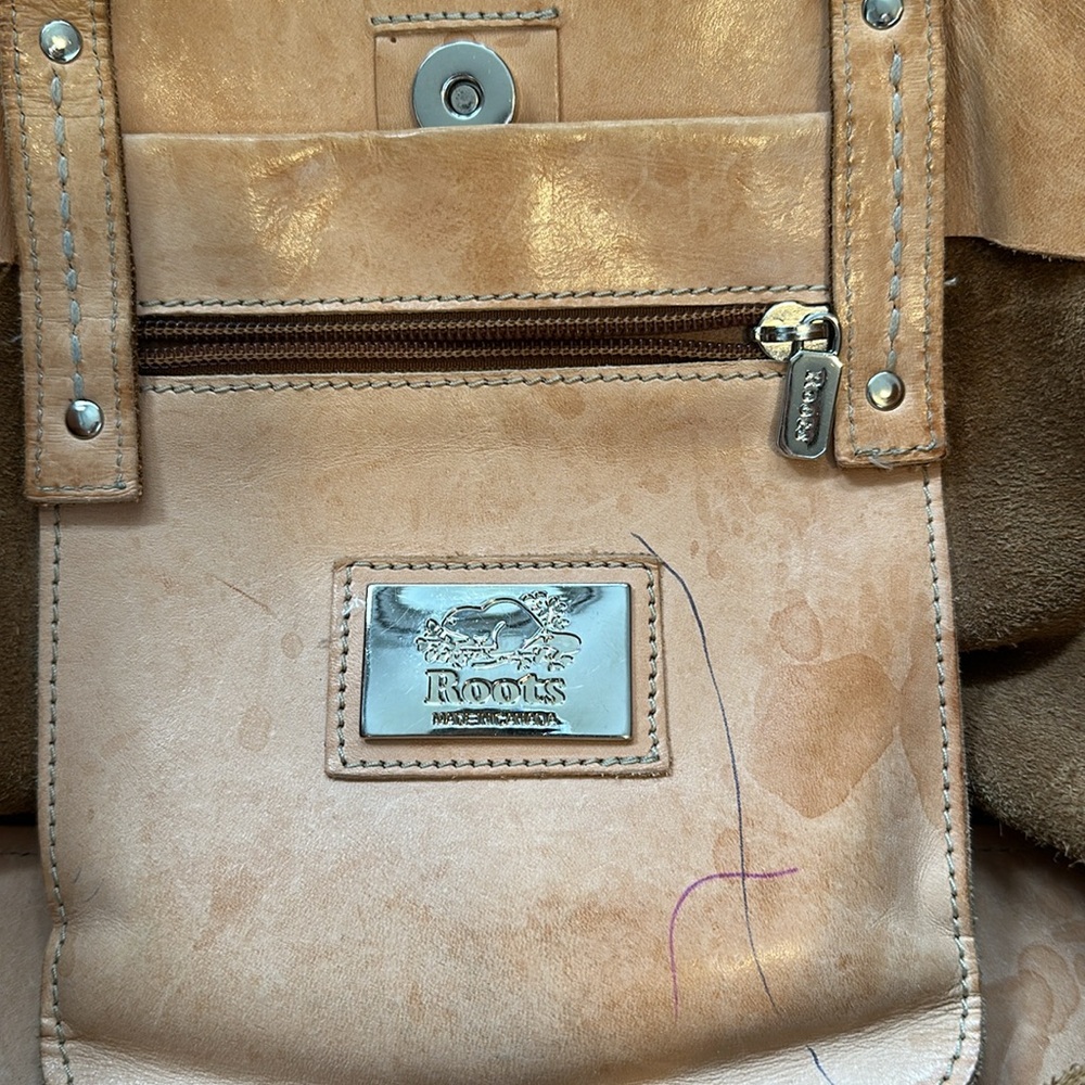 Vintage Roots Brown Leather Tote Bag - Picture 8 of 10